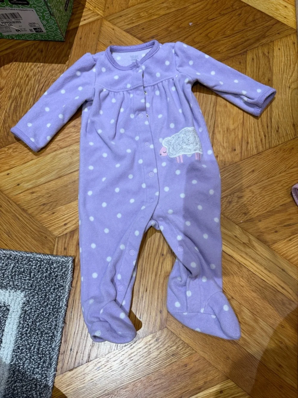 Fleece long sleeves onesie pajamas